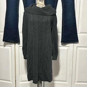 Tommy Hilfiger Turtleneck Knit Sweater Dress